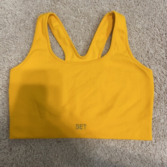 SET Active Daisy Box Bra Orange Yellow Daisy Color Mediumm - Picture 2 of 7